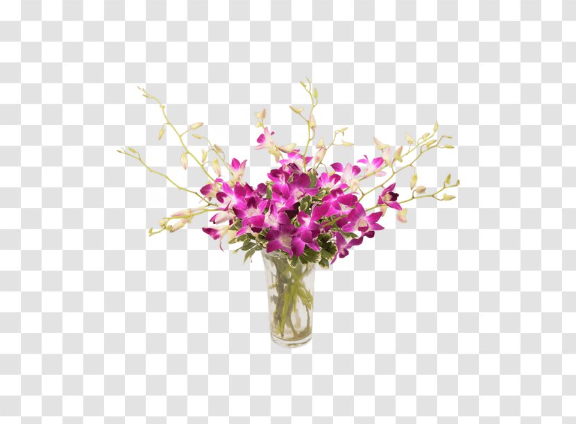 Floral Design Dendrobium Orchids Cut Flowers - Plant - Flower Transparent PNG