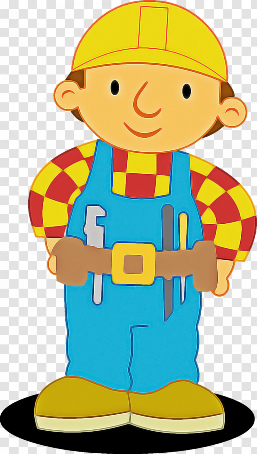 Cartoon Construction Worker Transparent PNG