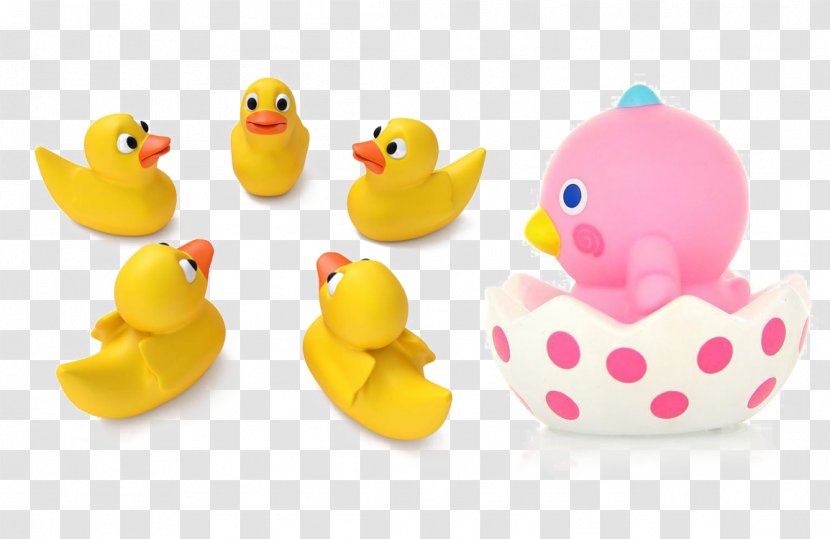 Little Yellow Duck Project Toy Rubber - Water Bird Transparent PNG