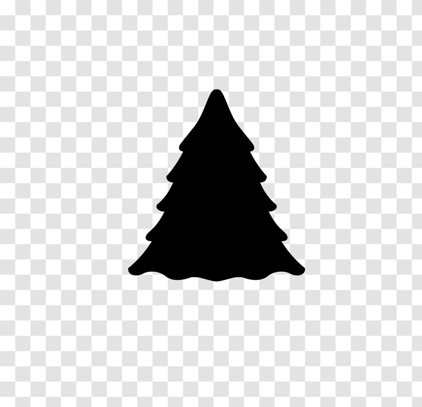 Evergreen Tree Pine Norway Spruce Clip Art - Conifers - Silhouettes Transparent PNG