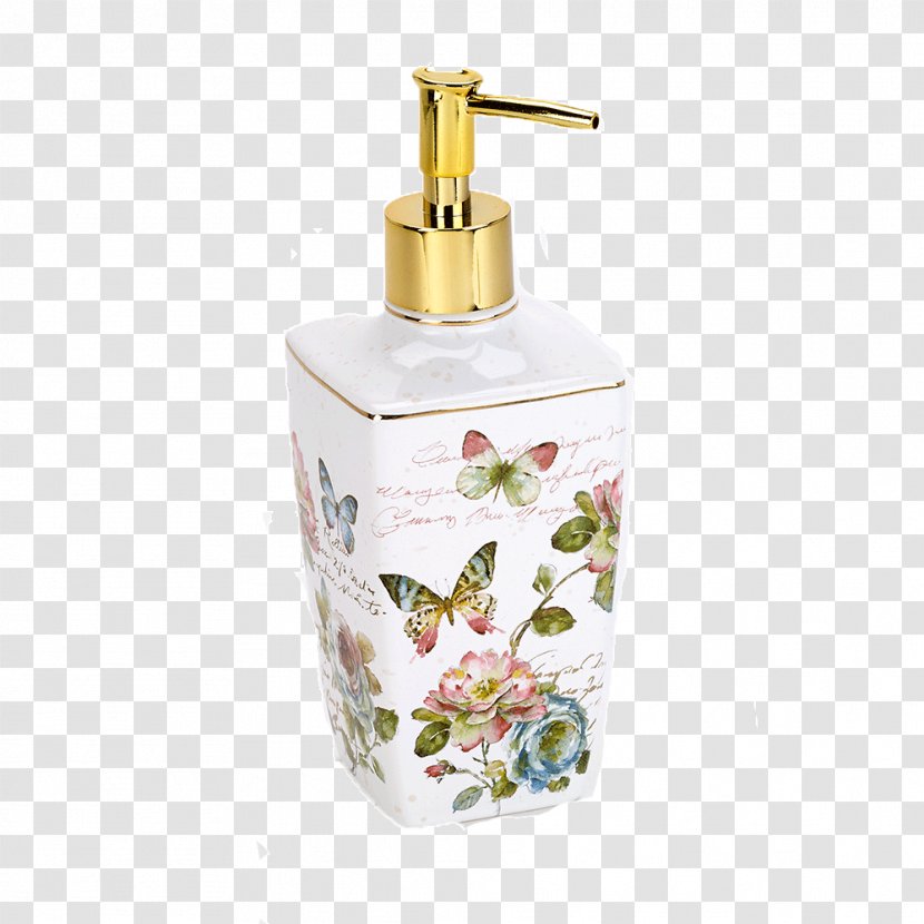 Soap Dispenser Lotion Dishes & Holders Bathroom Butterfly - Garden Transparent PNG