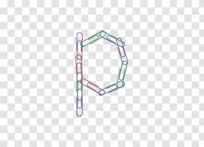 Letter Paper - Area - Paperclip P Transparent PNG