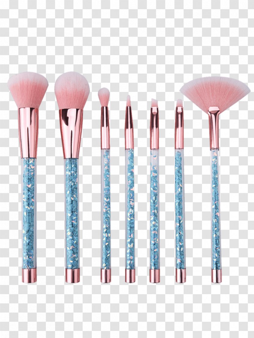 Makeup Brush Cosmetics Glitter Plastic - Material - MAKE UP TOOLS Transparent PNG