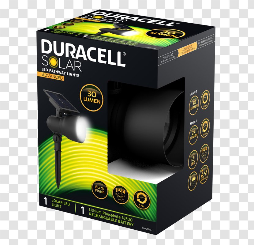 Duracell Solar Security Light Light-emitting Diode GL044CBDU Pathway 15 Lumens - Motion Sensors - Flashlights Transparent PNG