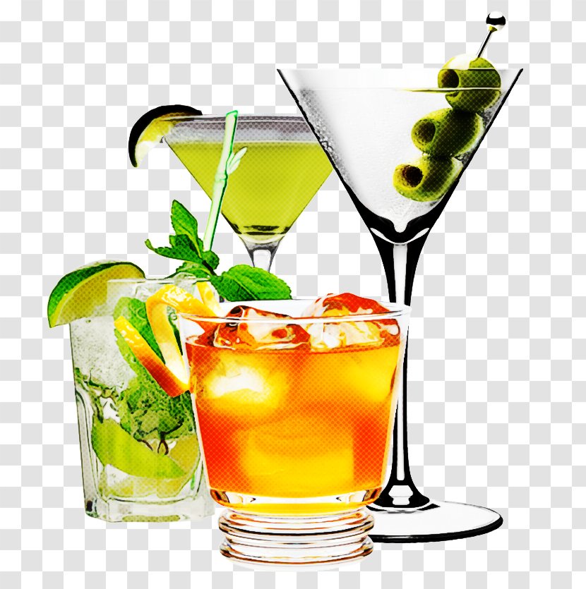 Drink Cocktail Garnish Alcoholic Beverage Rum Swizzle Distilled - Nonalcoholic - Mai Tai Liqueur Transparent PNG