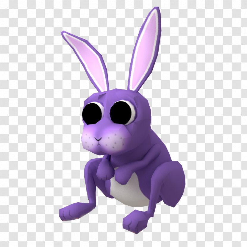 Domestic Rabbit Hare Easter Bunny European - Cartoon Game 3D Transparent PNG
