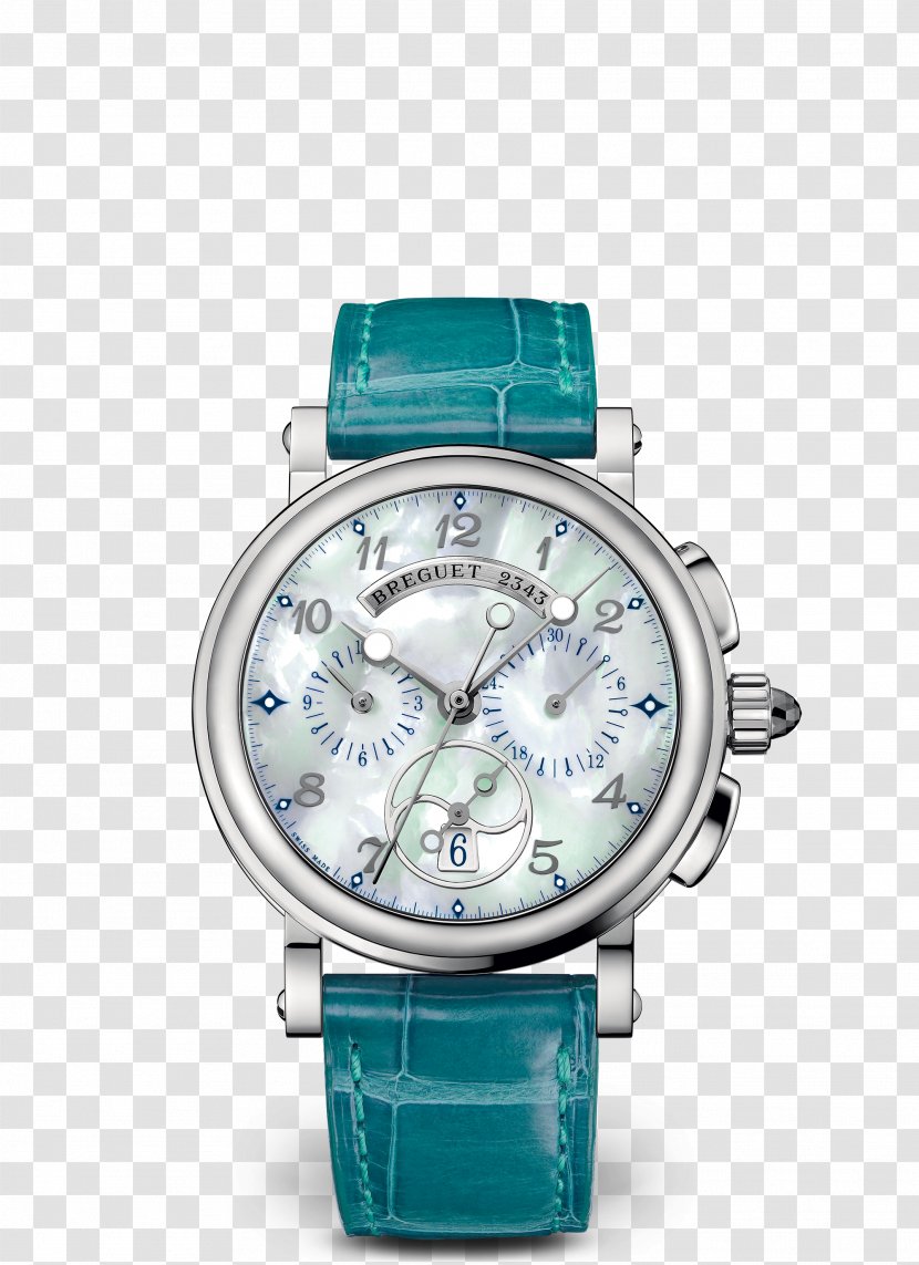 Breguet Watch Chronograph Marine Chronometer Clock - Aqua Transparent PNG