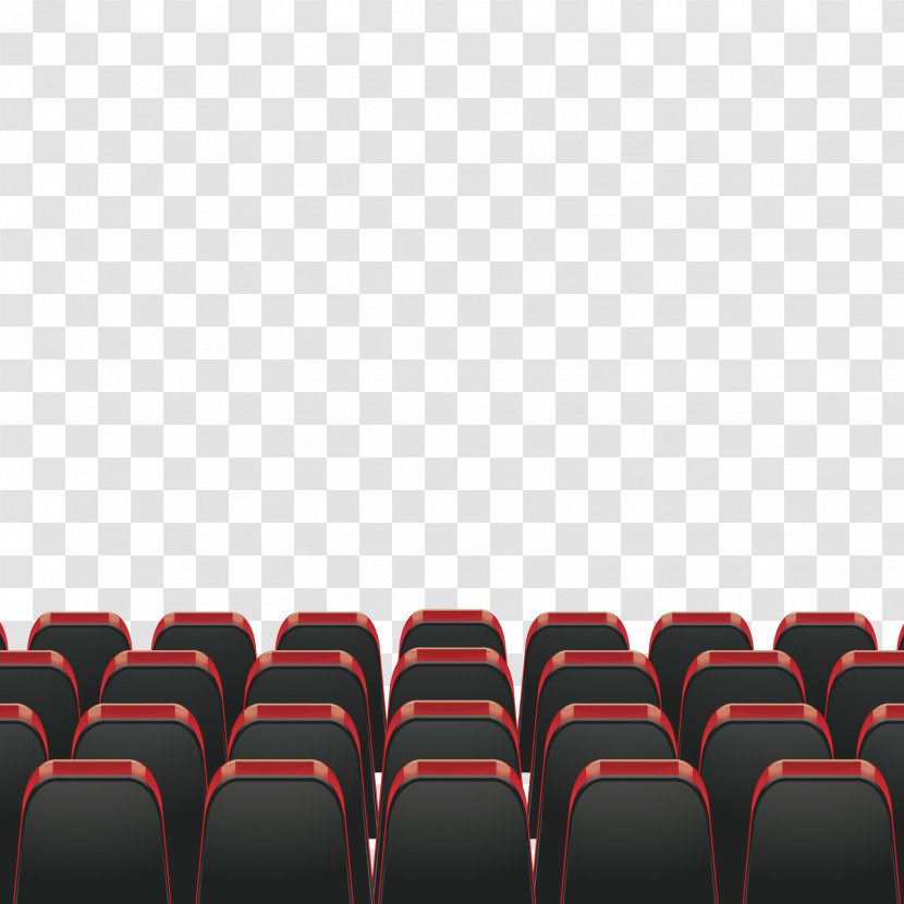 Seat Cinema - Vector Red Transparent PNG