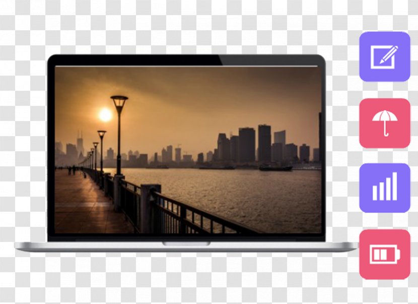 Shanghai Desktop Wallpaper High-definition Video Television - Brand - A Computer PPT Material Transparent PNG