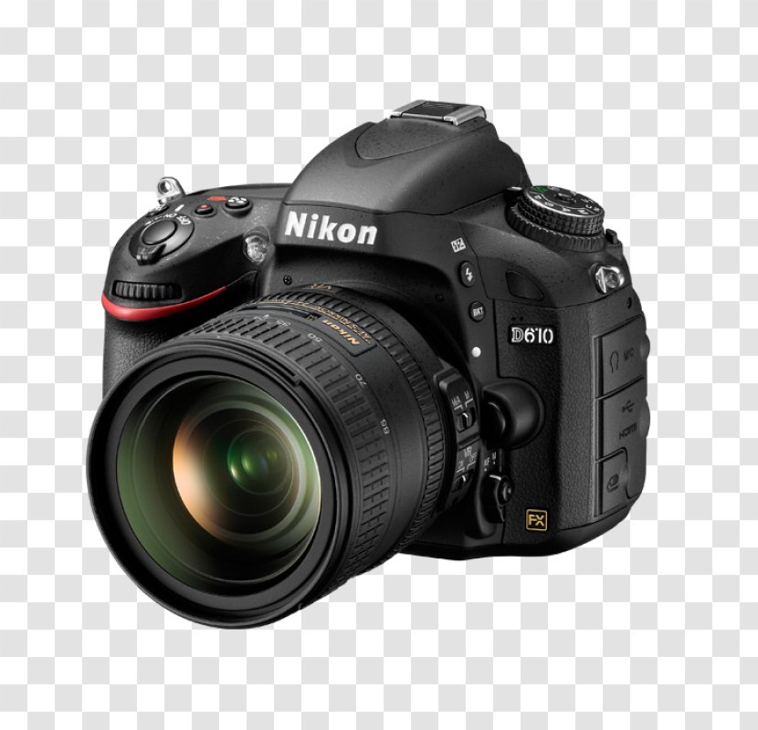 Nikon D600 Full-frame Digital SLR Camera - Lens Transparent PNG