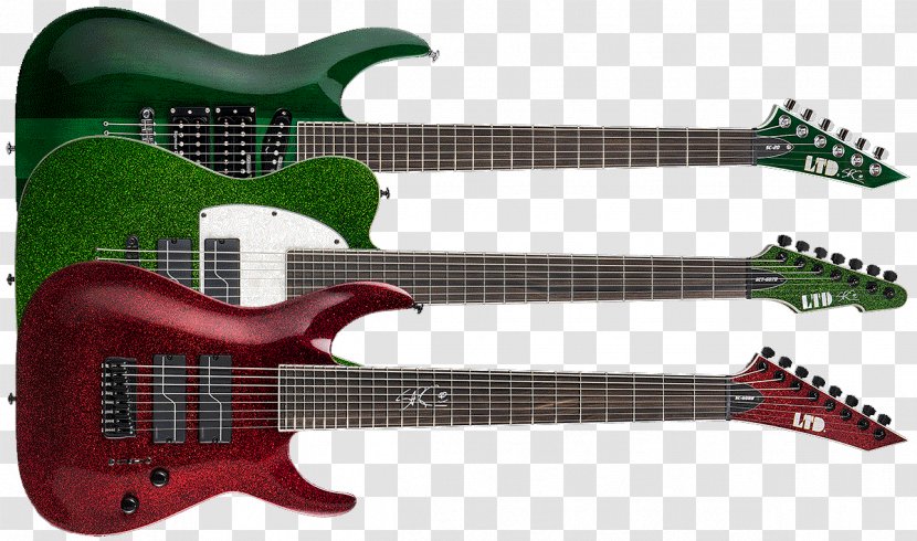 Bass Guitar Electric ESP Guitars Eight-string - Tree Transparent PNG