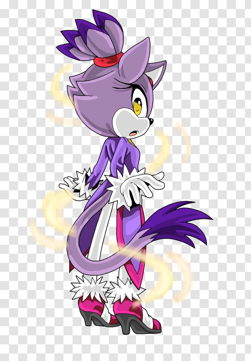 Blaze The Cat Sonic Rush Kitten Amy Rose - Heart Transparent PNG