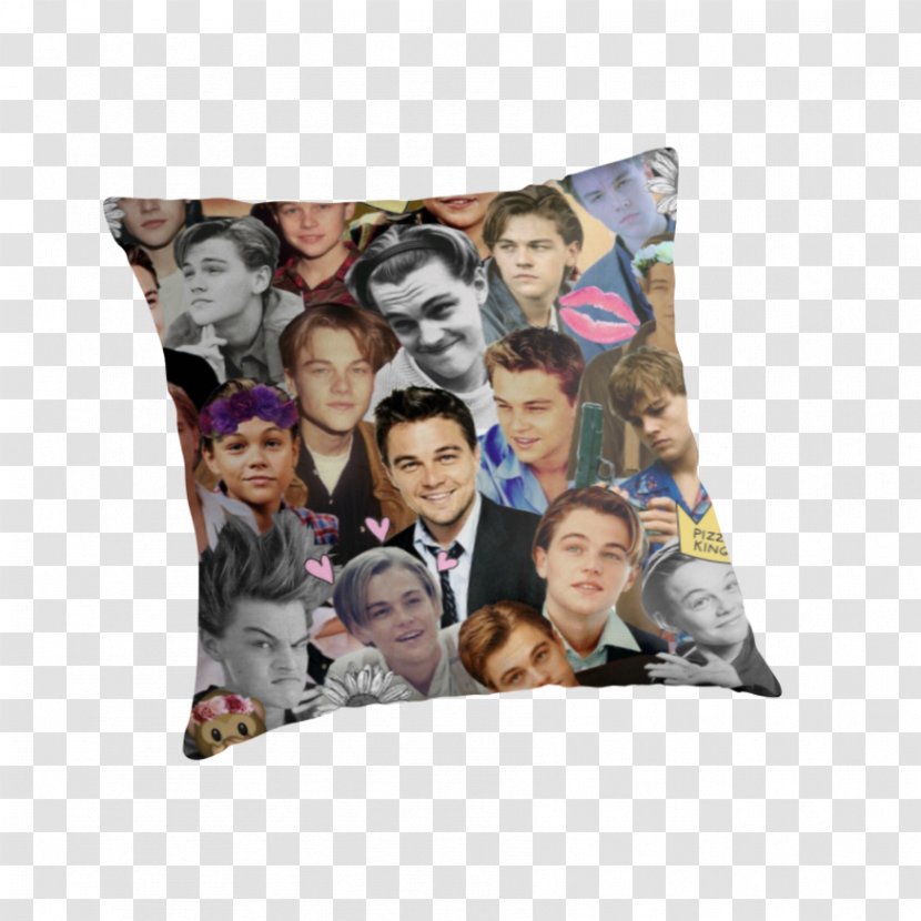 Throw Pillows Cushion Tasche Collage - Leonardo Dicaprio Transparent PNG