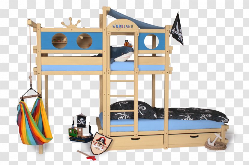 Bunk Bed Furniture Child Table - Curtain - Woodland Transparent PNG