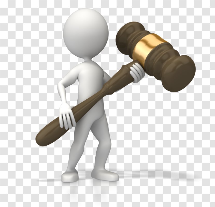 Judge Court Dress Gavel Law Clip Art - Figure Transparent PNG