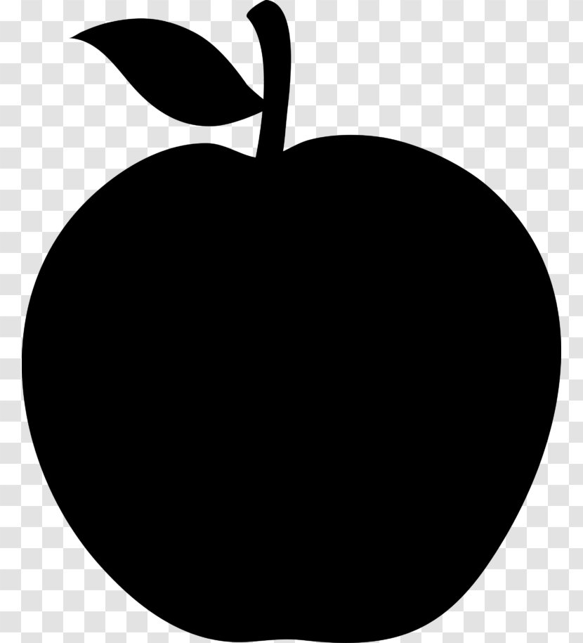 Apple Clip Art - Black And White Transparent PNG