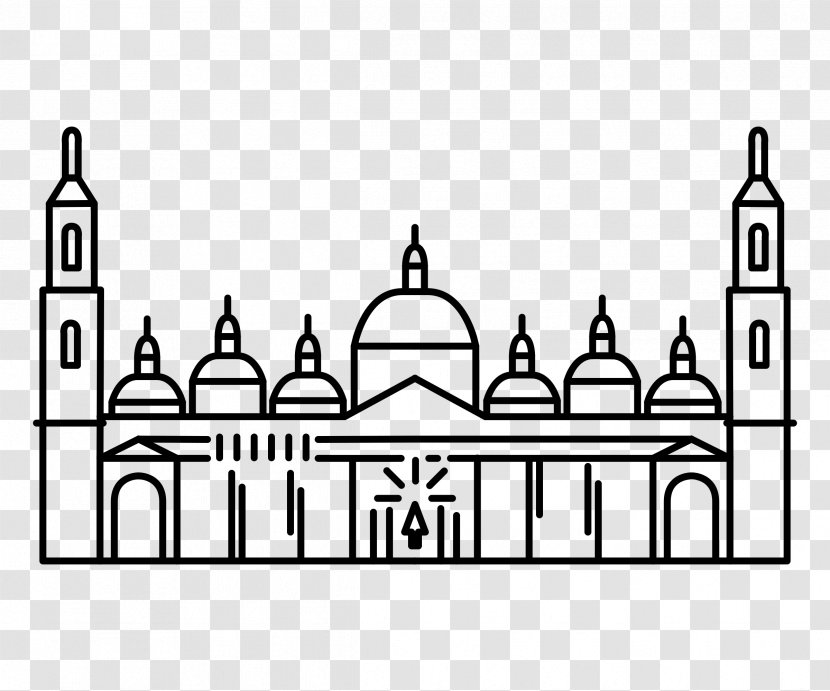 Coloring Book Mosque Bible - Silhouette Transparent PNG