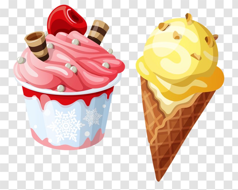 Ice Cream Cones Sundae Clip Art - Gelato Transparent PNG