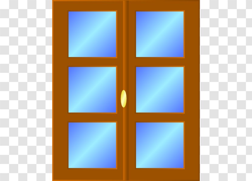 Window Cartoon Clip Art - Blue - Closed Cliparts Transparent PNG