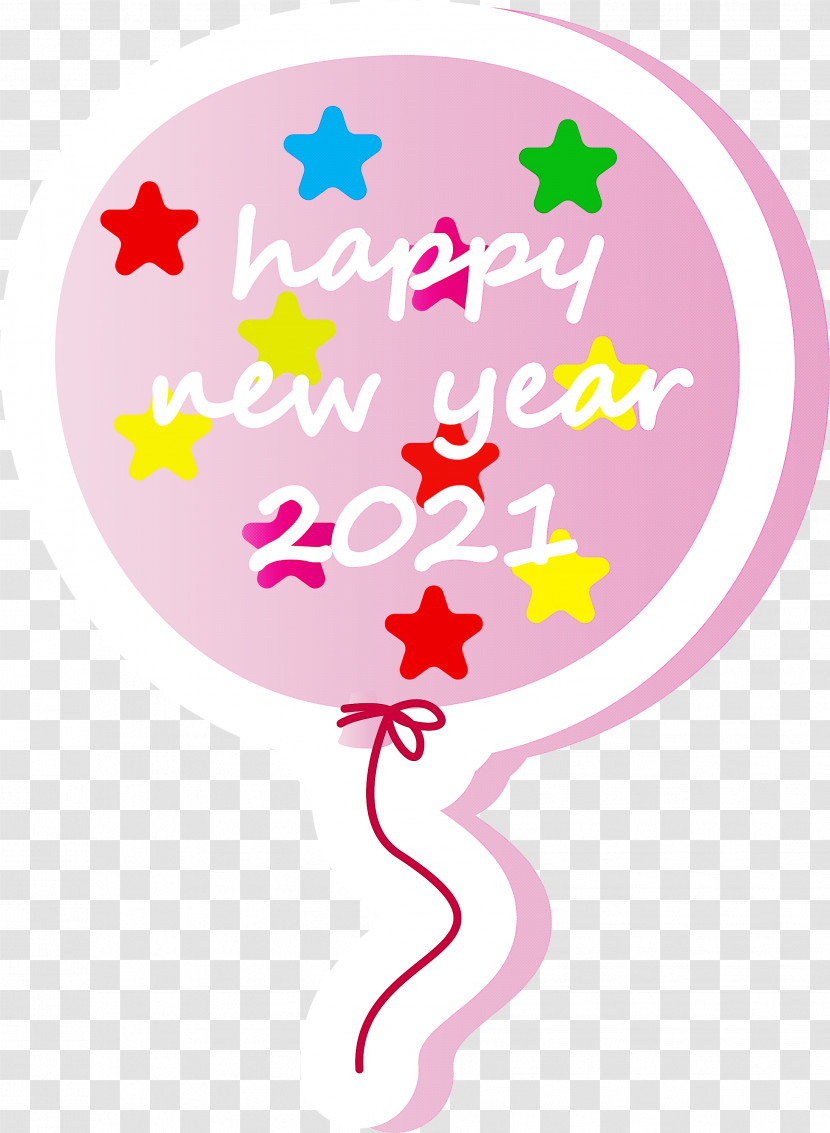 Balloon 2021 Happy New Year Transparent PNG