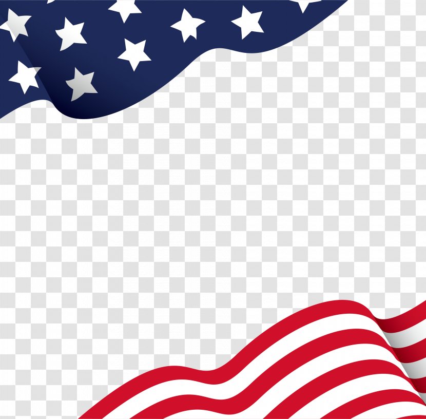 Flag Of The United States Independence Day - Area - American Borders Transparent PNG