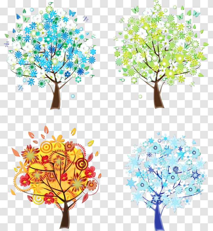 Tree Yellow Clip Art Plant Woody - Branch Transparent PNG