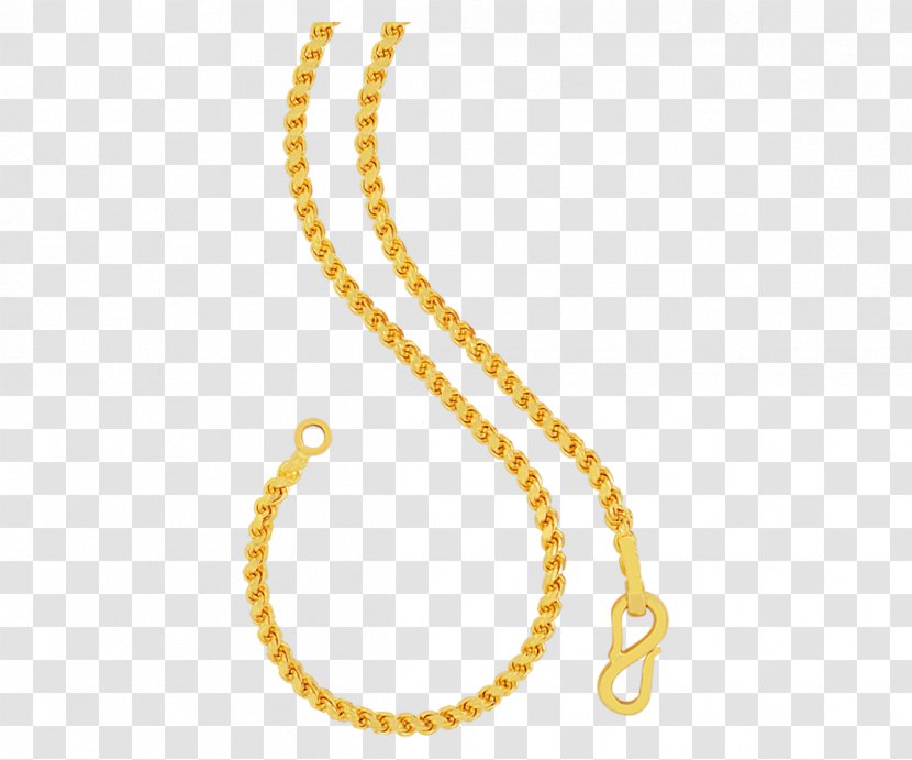 Earring Bracelet Jewellery Necklace Sterling Silver - Gold Chain Transparent PNG