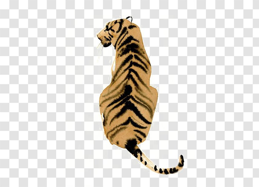 Illustrator Drawing Watercolor Painting Illustration - Tiger Transparent PNG