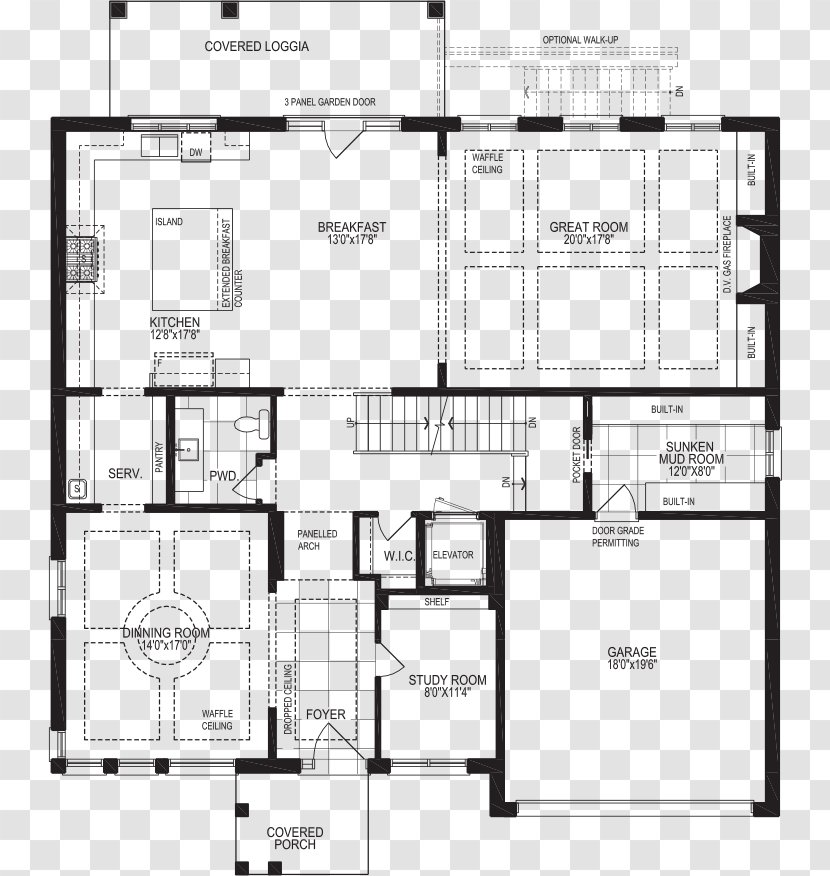 Floor Plan Architecture Pattern - Area - Ground Transparent PNG