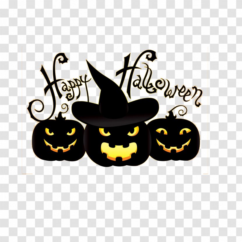 Halloween Costume Party Saying - Yellow Transparent PNG