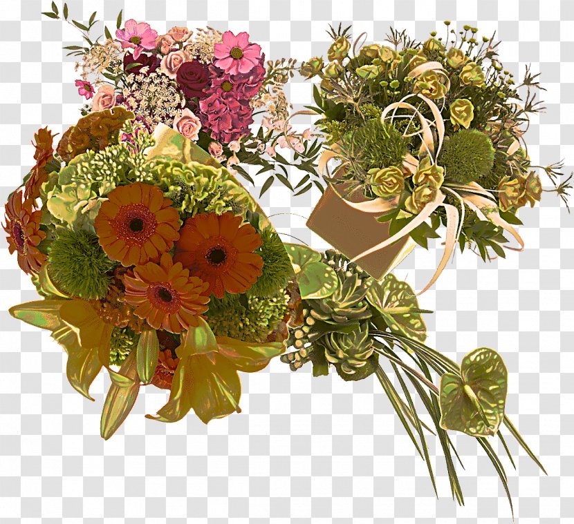 Floral Design - Bouquet - Gerbera Flowering Plant Transparent PNG