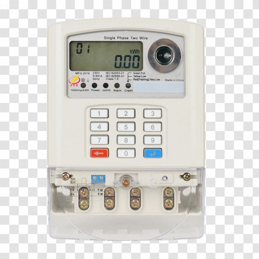 Electricity Meter Smart Grid Single-phase Electric Power - Threephase Transparent PNG