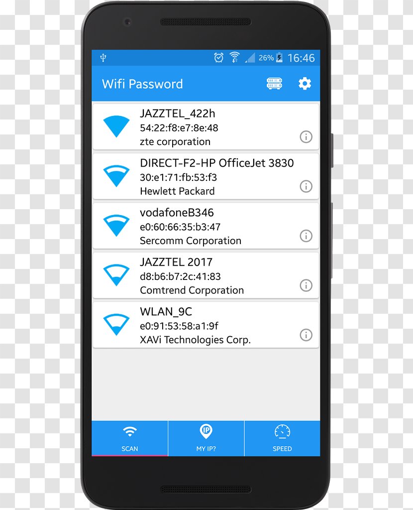 Android Wi-Fi Password - Feature Phone Transparent PNG