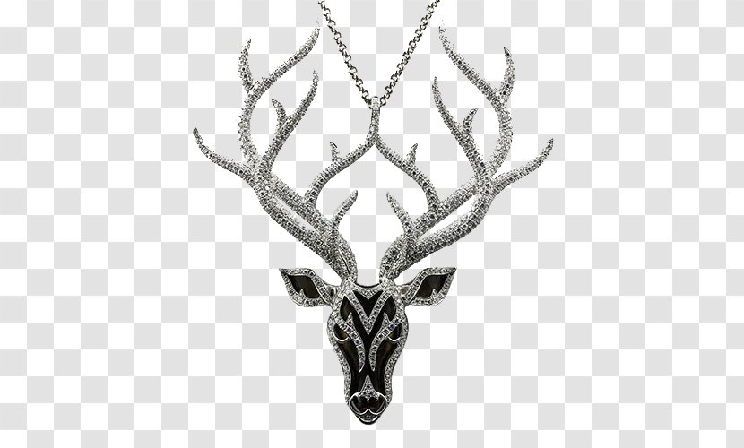 Reindeer Jewellery Necklace - Horn Transparent PNG