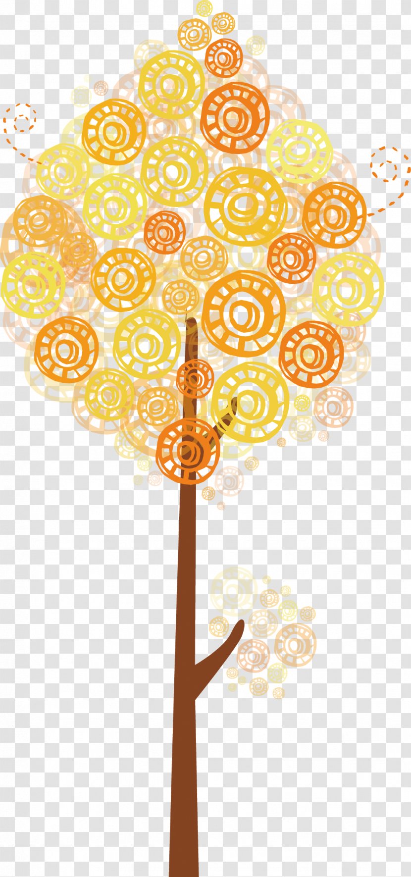 Cartoon Download - Flower - Cute Tree Transparent PNG