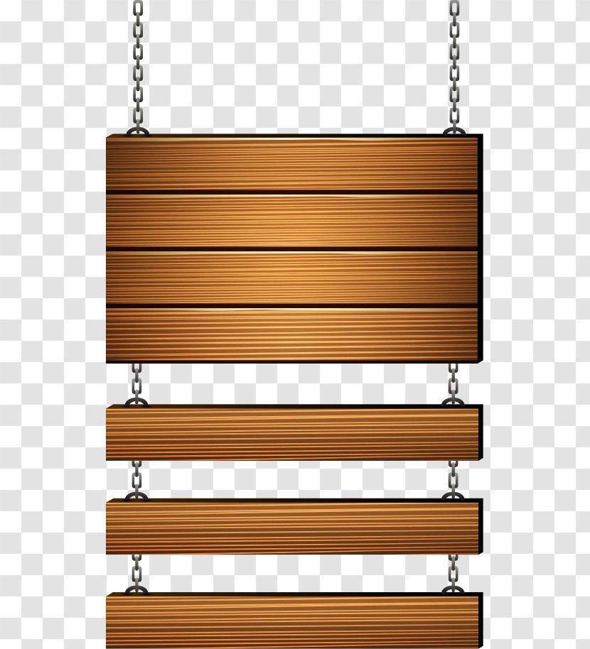 Euclidean Vector Adobe Illustrator - Wood Stain - Chains Wooden Billboard Transparent PNG