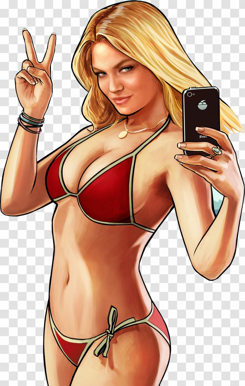 Grand Theft Auto V Video Game Woman Clip Art - Frame Transparent PNG