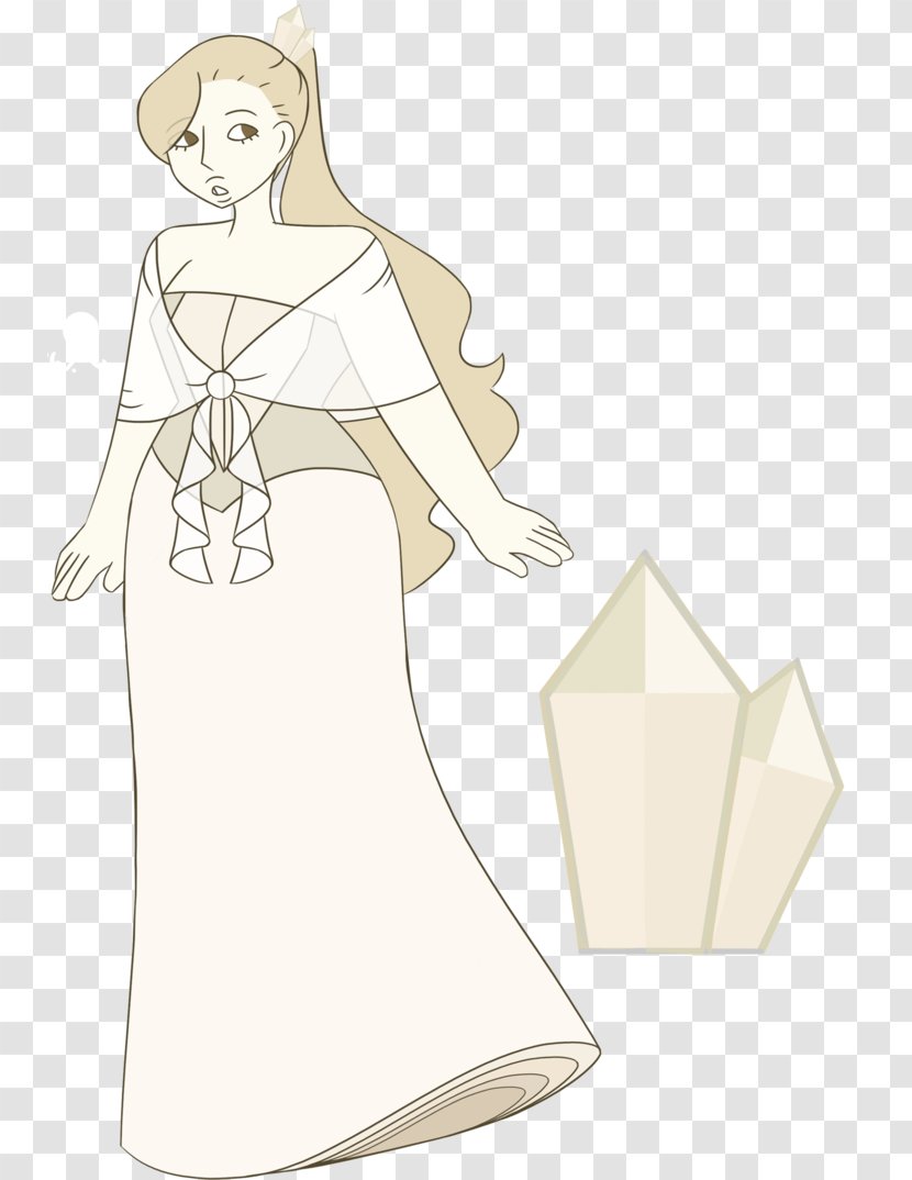 Illustration Woman Dress Finger Cartoon - Cloudy Quartz Transparent PNG