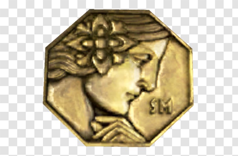 Medal Coin 01504 Bronze Gold - Brass Transparent PNG