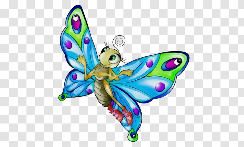 Butterfly Insect Moths And Butterflies Clip Art Wing - Wet Ink - Fictional Character Pollinator Transparent PNG