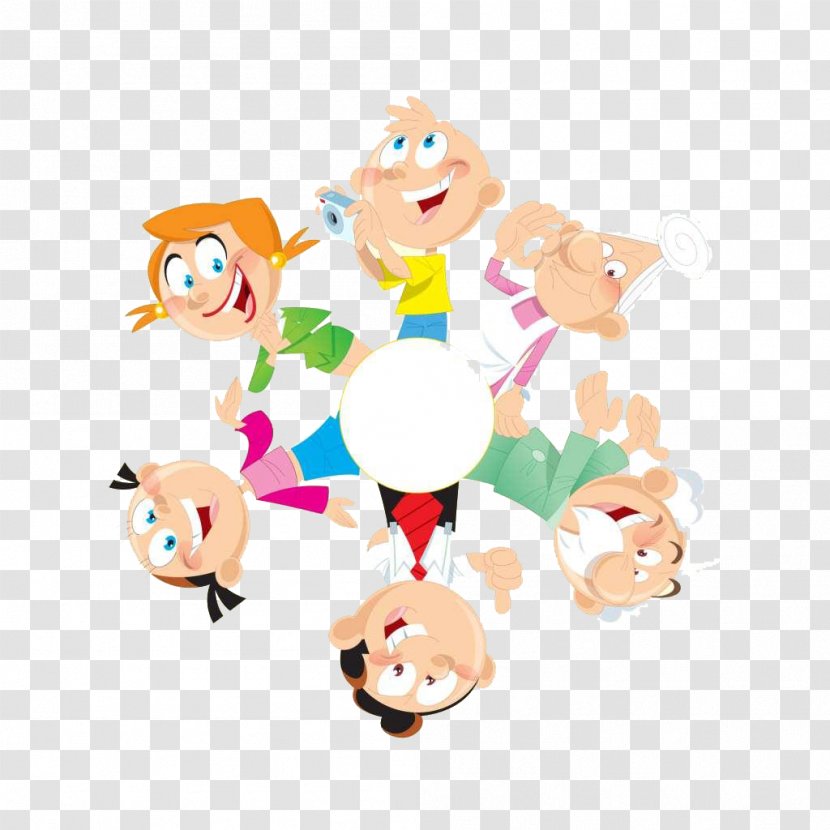 Stock Illustration Royalty-free Family - Child - Cartoon School Round Tables Transparent PNG