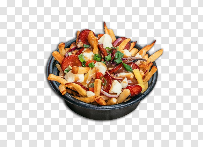 Poutine Mediterranean Cuisine Side Dish Platter Recipe - Fried Food - Vegetable Transparent PNG