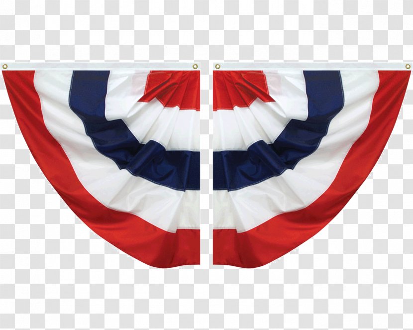 Flag Of The United States Bunting Banner - Cartoon - Pleated Transparent PNG