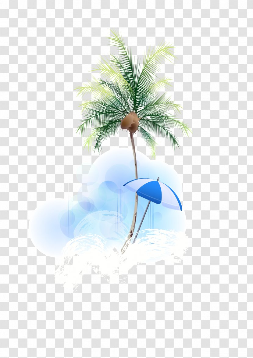Beach Paper Vacation - Coco Parasol Transparent PNG