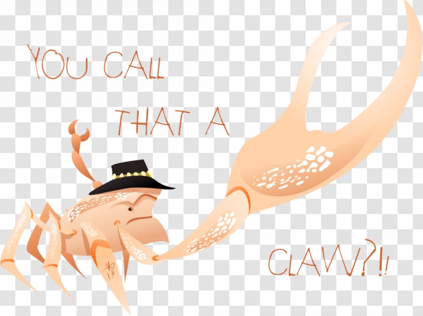 Finger Font - Text - Fiddler Crab Transparent PNG