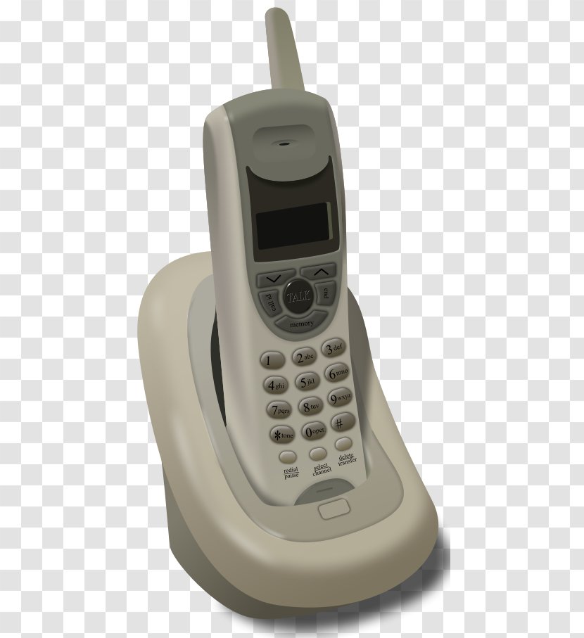 Cordless Telephone Mobile Phones Digital Enhanced Telecommunications Wireless - Technology - Desk Phone Transparent PNG