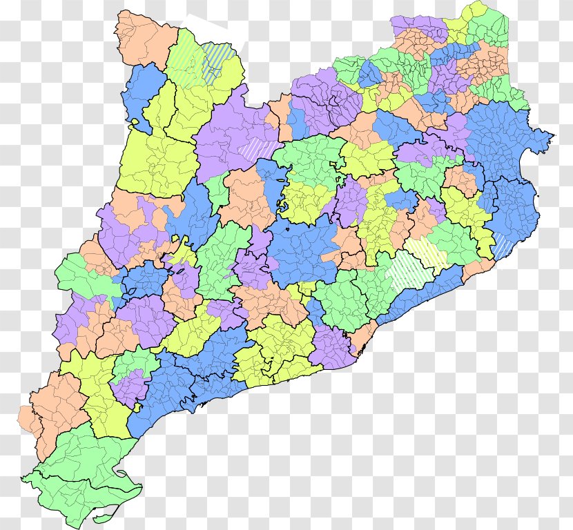 Principality Of Catalonia Comarca Comarques Naturals De Catalunya Catalan Language - Map Transparent PNG