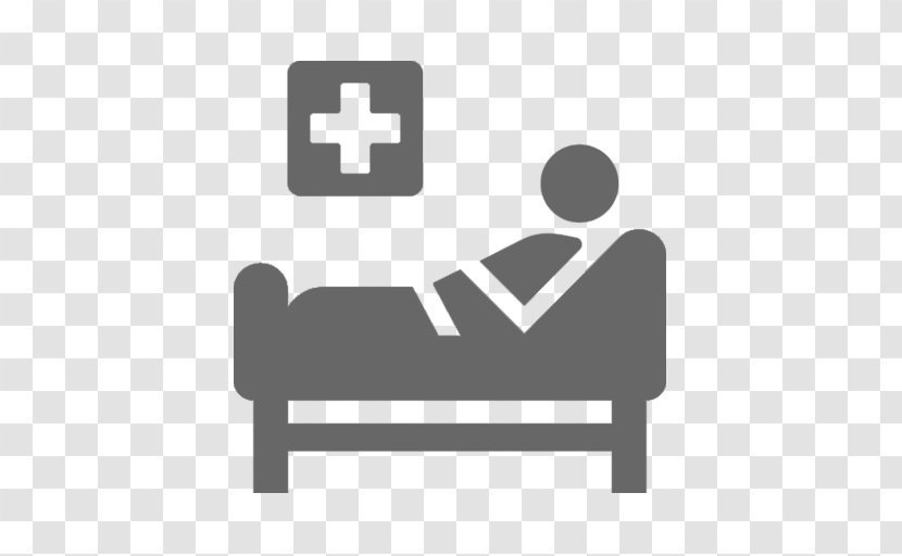 Patient Hospital Bed Health Care - Black And White - Room Transparent PNG