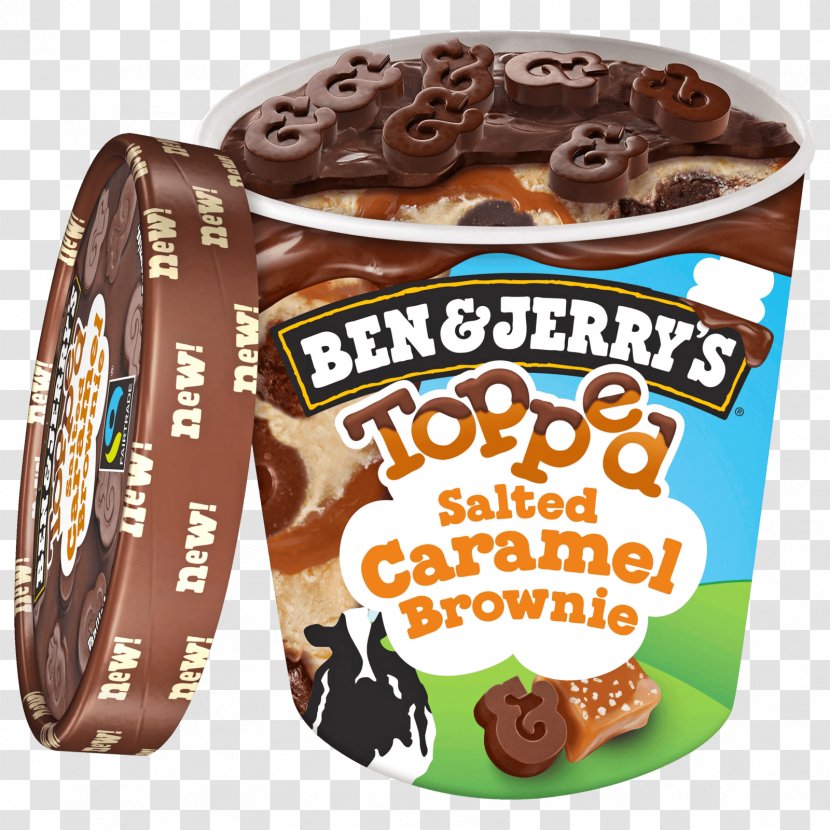 Ben & Jerry's Topped Pretzel Palooza Ice Cream Chocolate Chip Cookie Dough Flavor - Grocery Store Transparent PNG