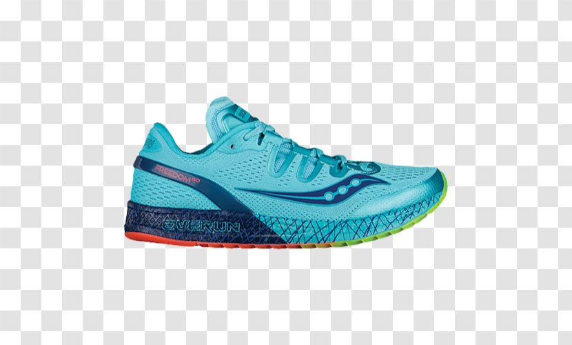 Saucony Freedom ISO Mens Running Shoes Sports Womens Adidas - Teal Transparent PNG